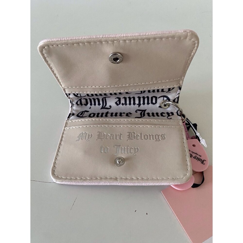 Juicy Couture Retro Green Juicy Girl Rule Card Case Wallet Patches FOB‎ & Charm - Picture 8 of 8